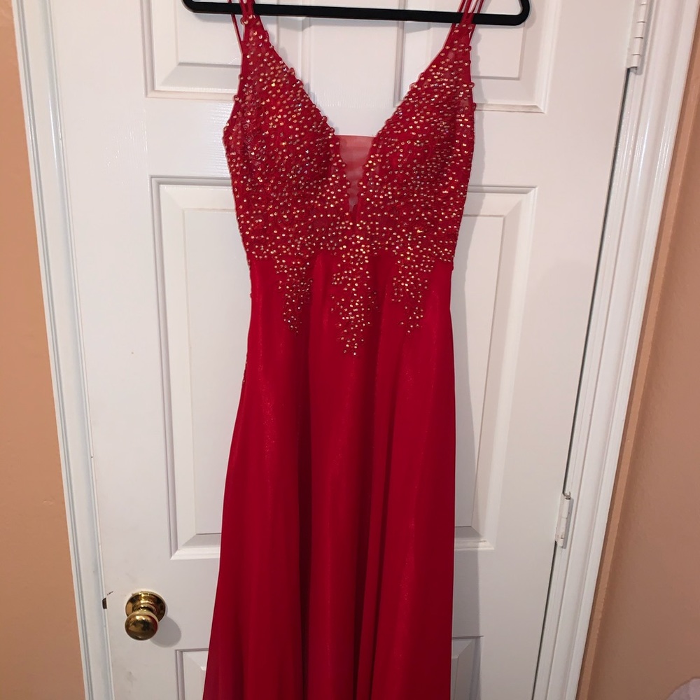 Prom Dress Red (size 5) Camille La Vie